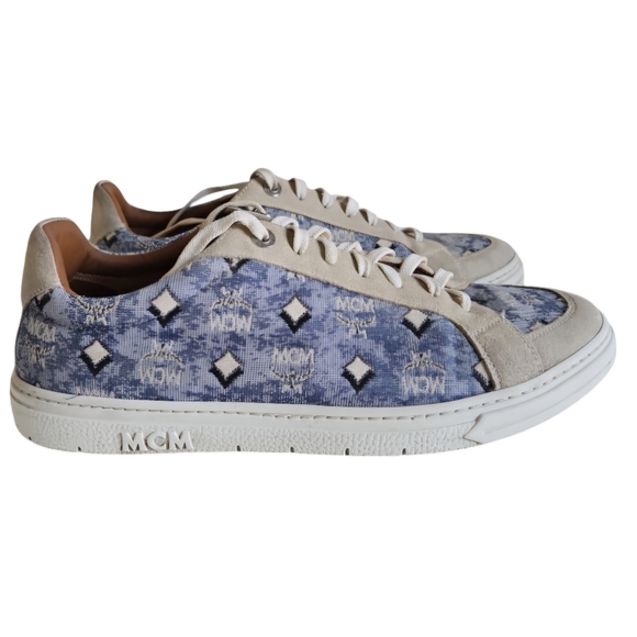 MCM Men's Terrain Derby Monogram Low Top Sneaker - Picture 3 of 11